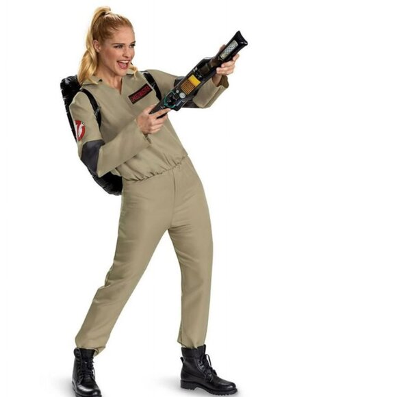 Ghostbusters Halloween Costume 38/40 Frozen Empire Jumpsuit 3pc Adult Unisex - Picture 3 of 5